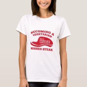 Vegetarier zu werden ist ein riesiger fehlender St T-Shirt