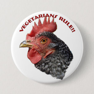 Vegetarierregel! - Knopf Button