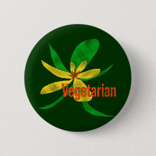 Vegetarische Blume Button