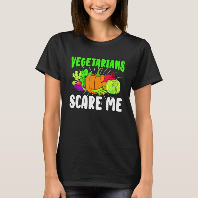 Vegetarische Ernährung Vegan kein Fleisch Pflanze  T-Shirt (Vorderseite)