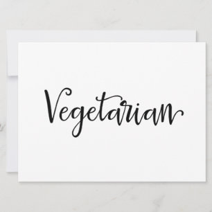 "Vegetarische" Ernährungsbedürfnisse Unterschrift 