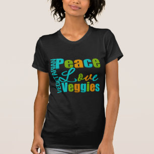 Vegetarische FriedensLiebeVeggies T-Shirt