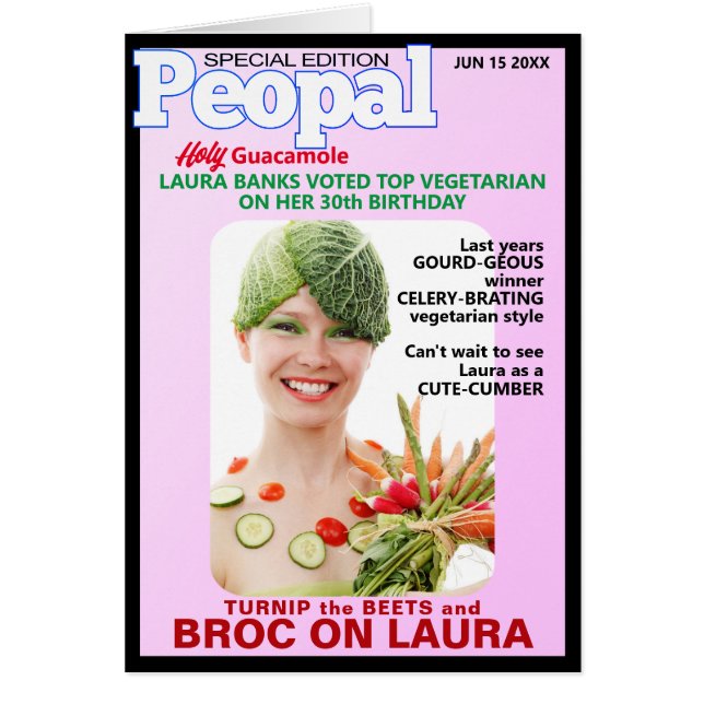 Vegetarische Geburtstagsponnen Menschen - Parody P (Vorne)