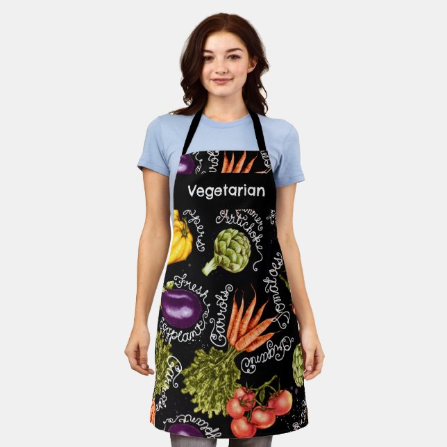Vegetarische Gemüse-SchürzeC Schürze (Getragen)