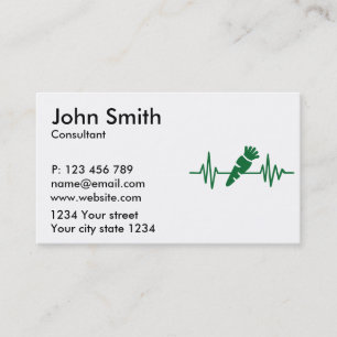 Vegetarische Häufigkeit Visitenkarte