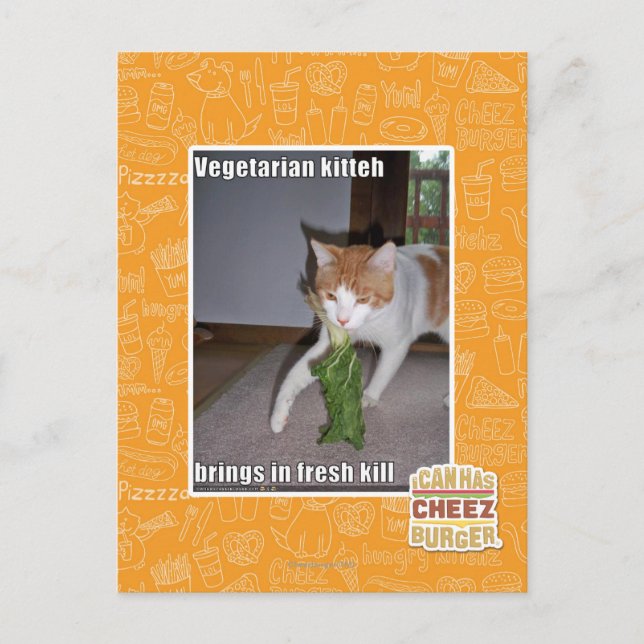 Vegetarische Küche Postkarte (Vorderseite)