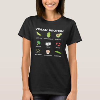 Vegetarische Nährstoffe  Veggi Vegane Lebensmittel T-Shirt
