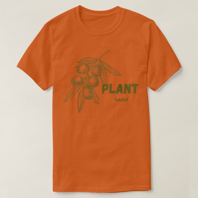 Vegetarische Pflanze auf der Grundlage Veganer Ges T-Shirt (Design vorne)