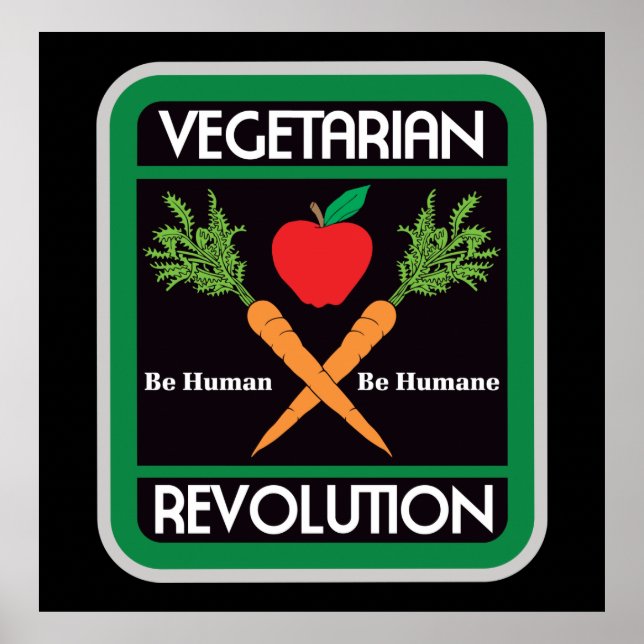 Vegetarische Revolution Poster (Vorne)