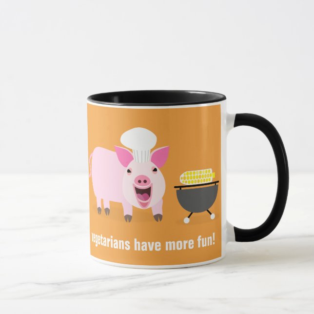 Vegetarische Schwein-Tasse Tasse (Rechts)