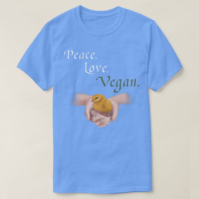 Vegetarische Vegane Liebe Chick (D0100117A) T-Shirt (Design vorne)