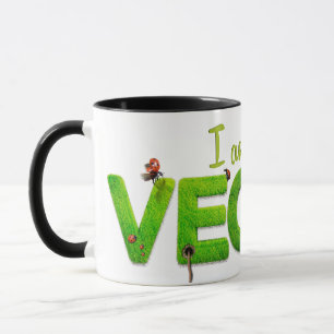 Vegetarische Vegane Tasse Cup Drink Rett Tierveg e