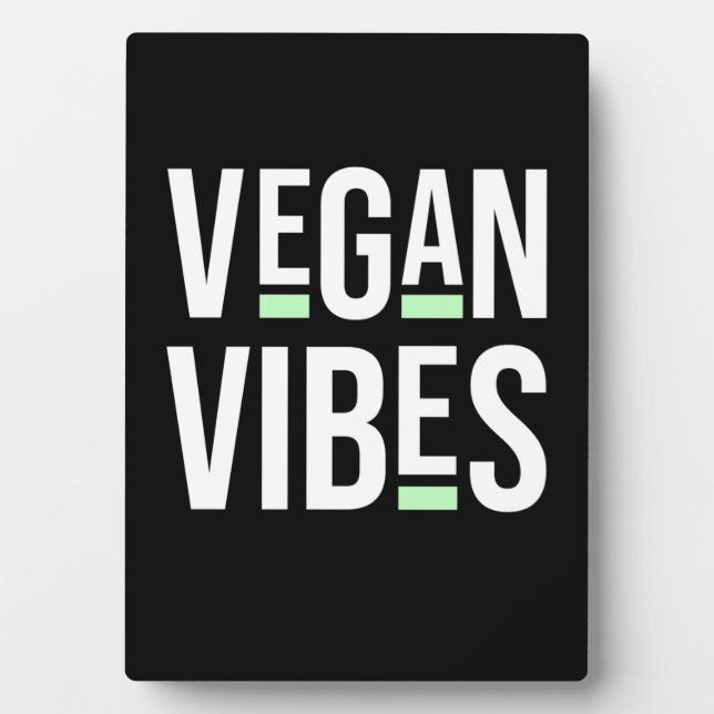 Vegetarische Vegane Vibes Fotoplatte (Vorderseite)