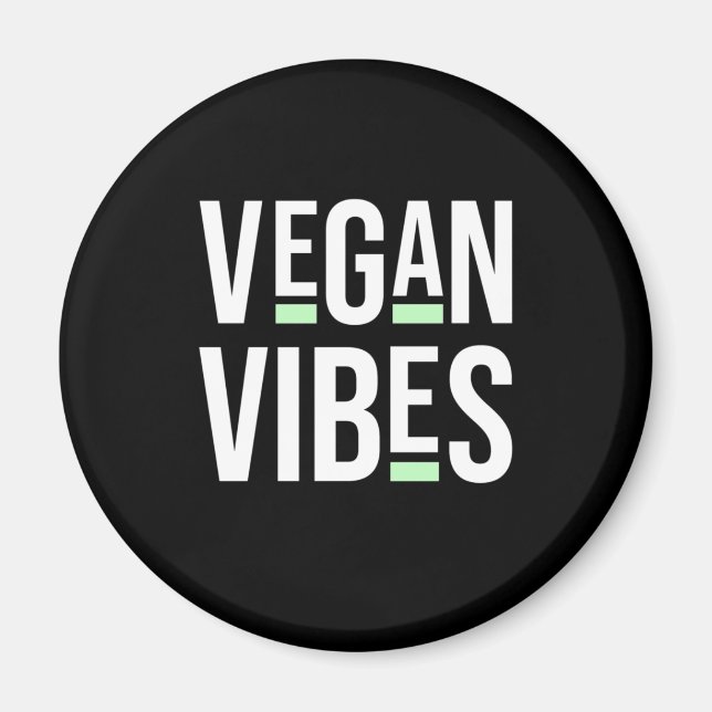 Vegetarische Vegane Vibes Magnet (Vorne)