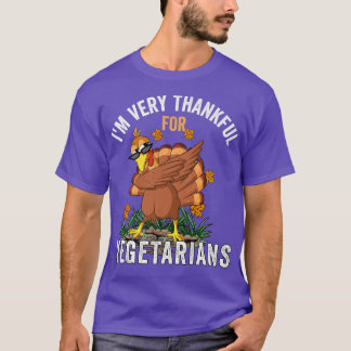 Vegetarischer Erntedank Funny Dabbing Türkei Liebe T-Shirt