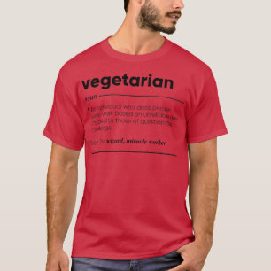 Vegetarischer Funny Definition Premium T - Shirt