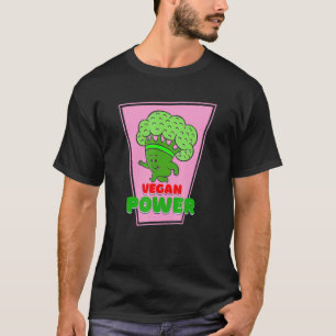 Vegetarischer Gemüse Brokkoli Läufer Veganer Power T-Shirt