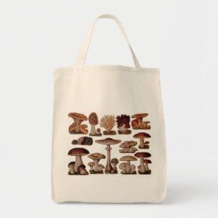 Vegetarischer Hipster Steampunk Vintage Pilz Tragetasche