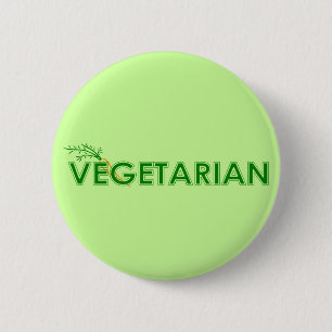 Vegetarischer Knopf Button