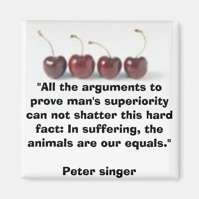 Vegetarischer Magnet (Vorne)