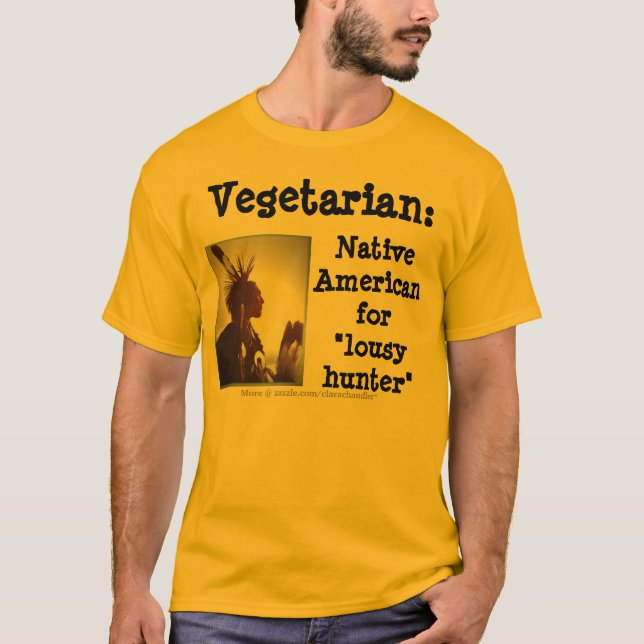 Vegetarischer/mieser Jäger T-Shirt (Vorderseite)