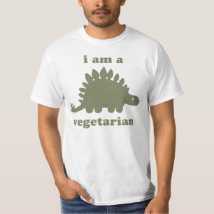 Vegetarischer Stegosaurus-Dinosaurier - Grün T-Shirt