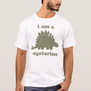 Vegetarischer Stegosaurus-Dinosaurier - Grün T-Shirt