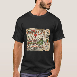 Vegetarischer Tag Wonderland Festival Vintage Gemü T-Shirt