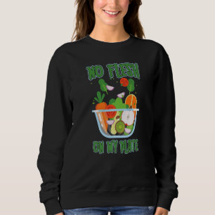 Vegetarischer veganer Gemüse- Essen Restaurant Sweatshirt