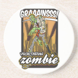 Vegetarischer Zombie Sandstein Untersetzer