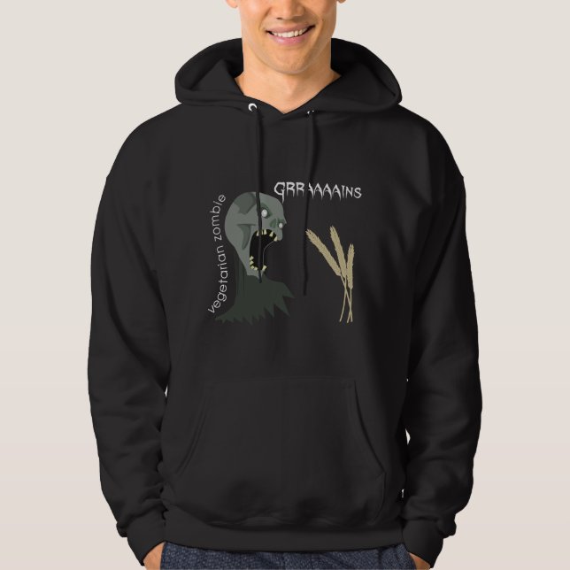 Vegetarischer Zombie will Graaaains! Hoodie (Vorderseite)
