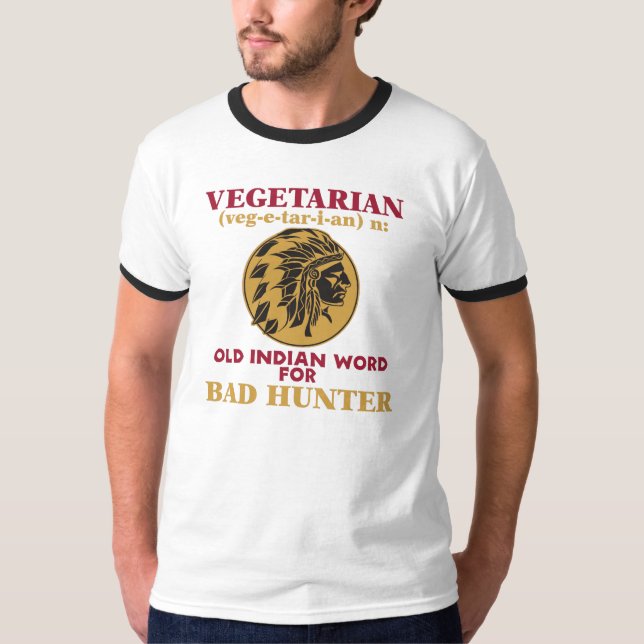 Vegetarisches altes indisches Wort für schlechten T-Shirt (Vorderseite)