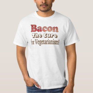 Vegetarisches Bacon T-Shirt