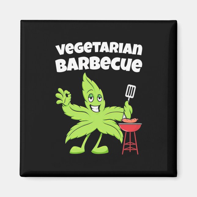 Vegetarisches Barbecue Magnet (Vorne)