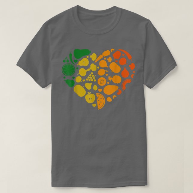 Vegetarisches Frucht T-Shirt (Design vorne)