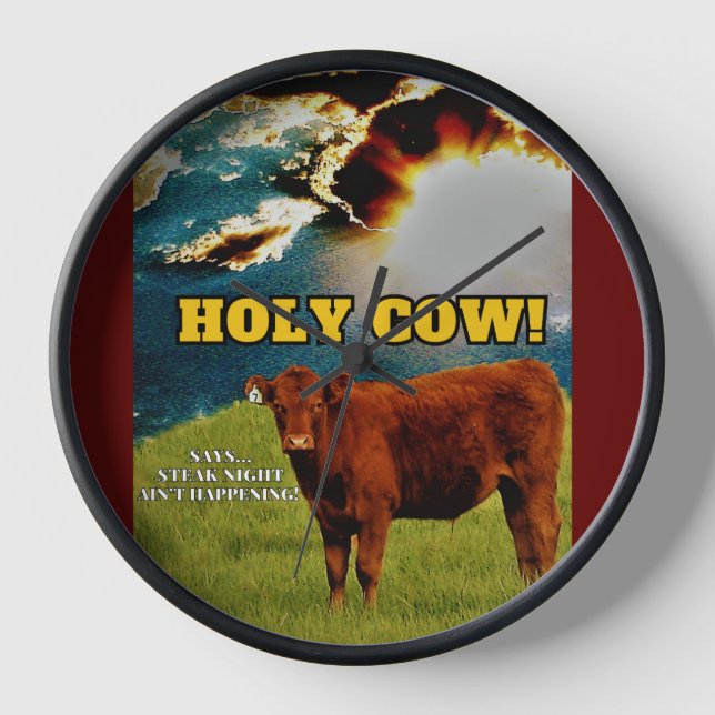 Vegetarisches Geschenk, Steak - Es ist nicht zum A Uhr (Vorderseite)