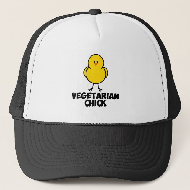 Vegetarisches Küken Truckerkappe (Vorderseite)