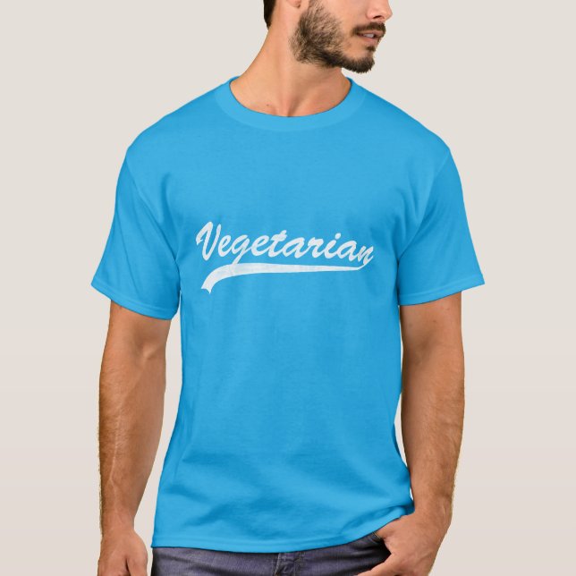 Vegetarisches Logo (Blue/M) T-Shirt (Vorderseite)