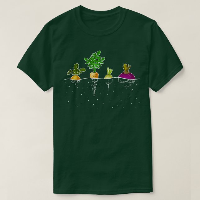 Vegetarisches Vegetarismus Gemüsepflanzliche Pflan T-Shirt (Design vorne)