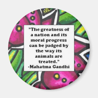 Vegetarisches Zitat Magnet