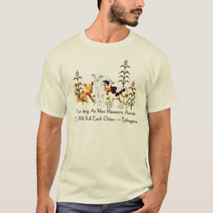 Vegetarisches Zitat Pythagorases T-Shirt