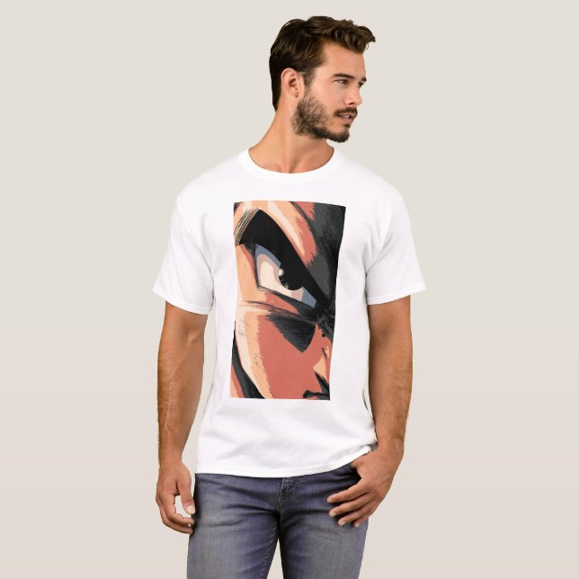 Vegeta's Eye of Determination - Fierce Saiyan Clos T-Shirt (Vorne ganz)