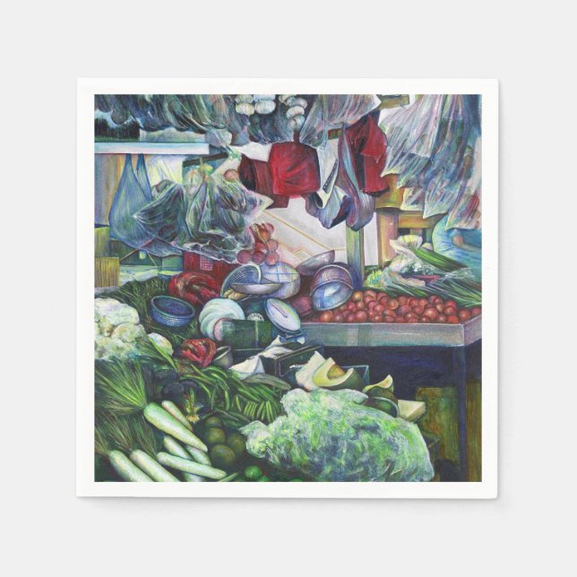 Vegetatian Club Treffen hier Serviette (Vorderseite)