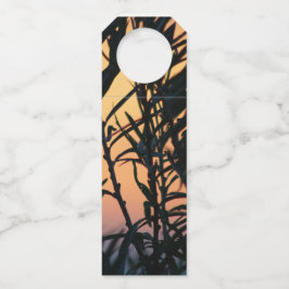 Vegetation bei Sonnenuntergang Flaschenanhänger