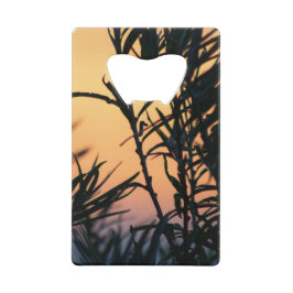 Vegetation bei Sonnenuntergang Geldbeutel Flaschenöffner