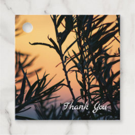 Vegetation bei Sonnenuntergang Geschenkanhänger