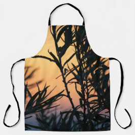 Vegetation bei Sonnenuntergang Schürze