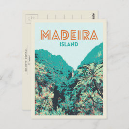 Vegetationsbeispiel für Madeira: Portugal Postkarte