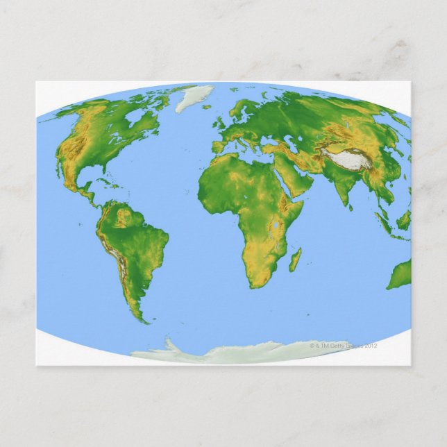 Vegetationskarte 4 postkarte (Vorderseite)