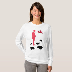 Vegeterischer Langschläfer-T - Shirt